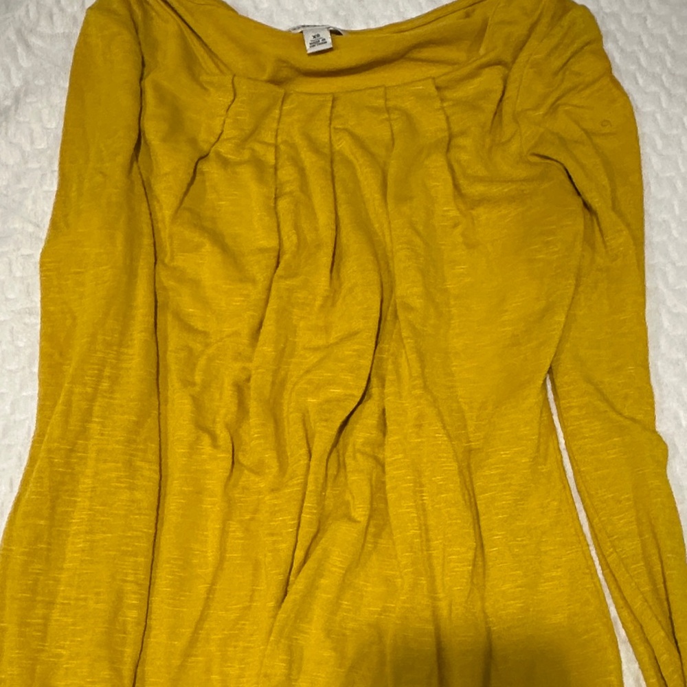 Banana Republic Mustard Long Sleeve Top